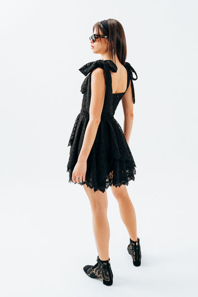 Lace bow dress