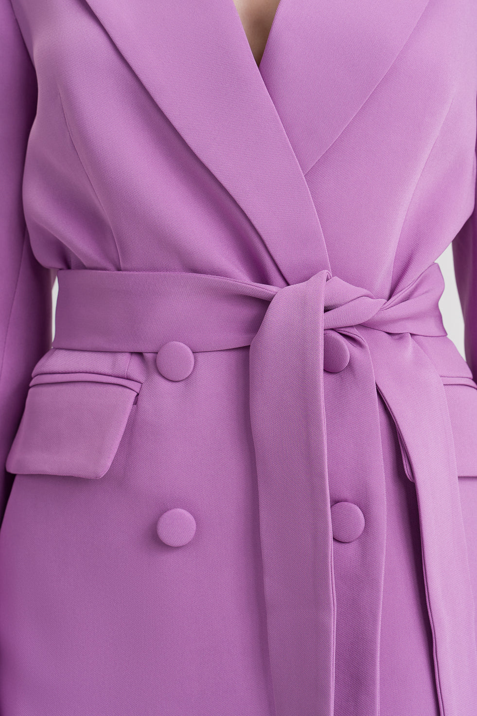 Iro  Purple Cotton blend embellished suit blazer