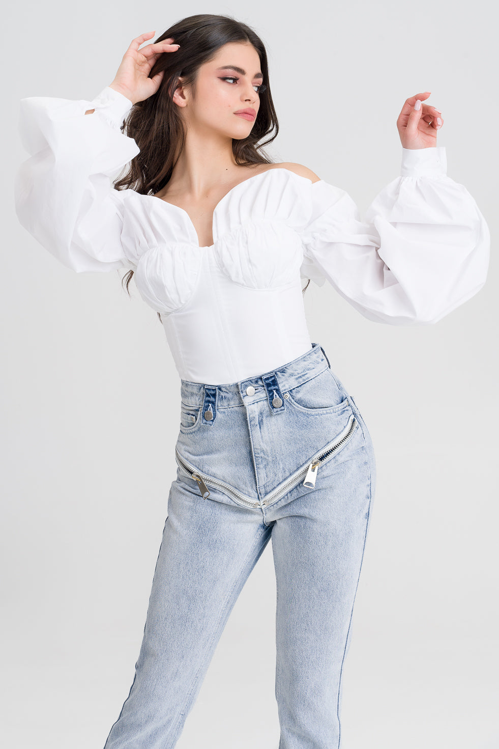 evening bustier top