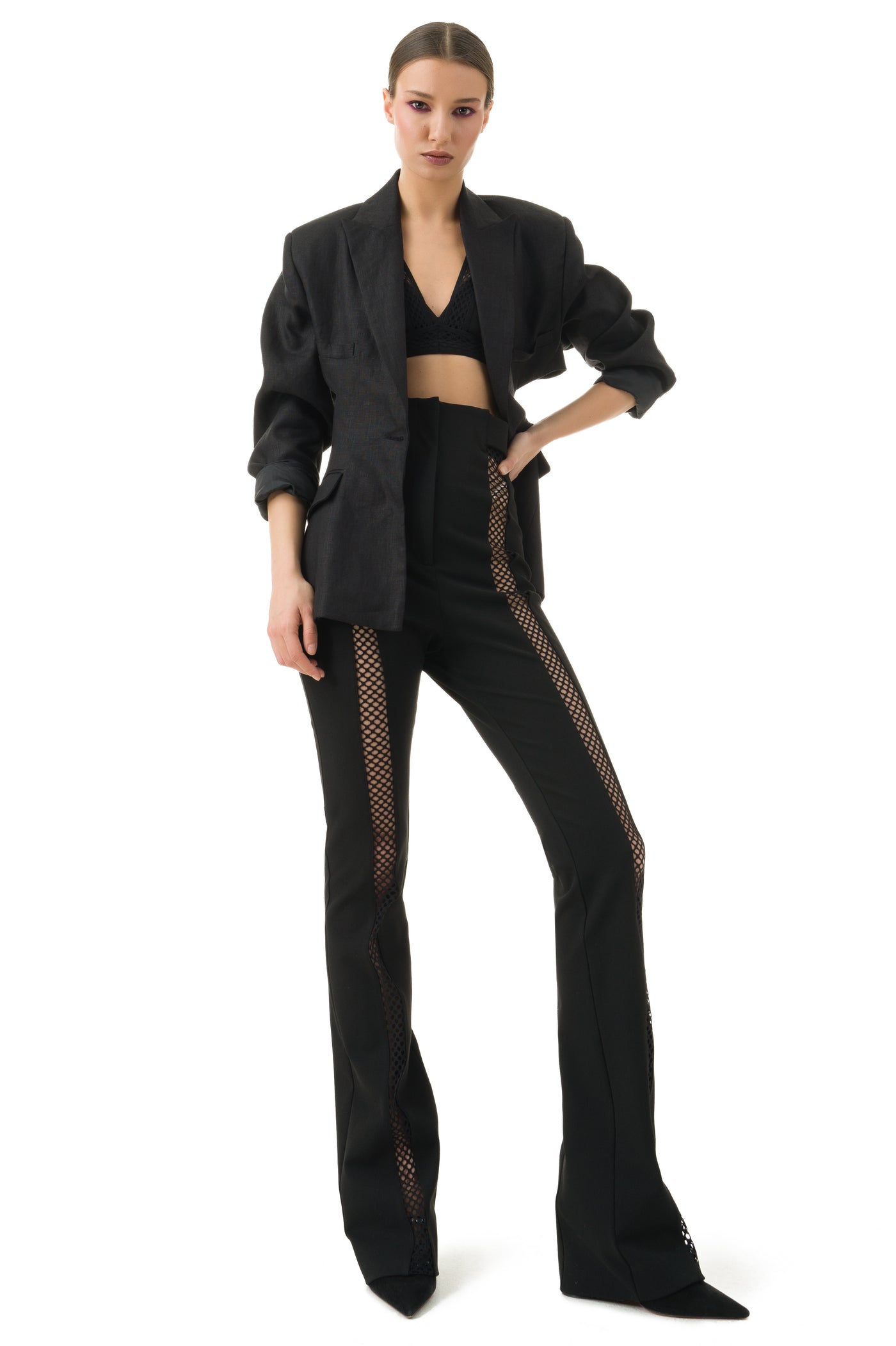 Florence Black Trimmed trousers