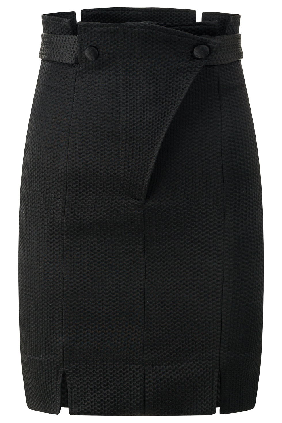 'Judy' Black Organza Mini Skirt