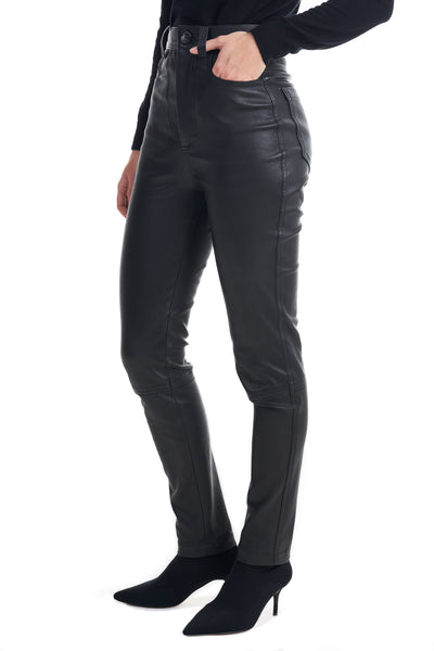 Sienna Real Leather Straight Leg Trousers