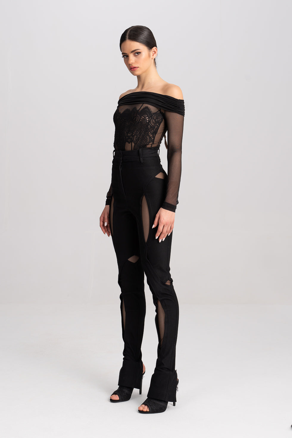 Lusi Off The Shoulder Stretch Lace Top Other Theory lusi-off-the-shoulder-stretch-lace-top-other-theory